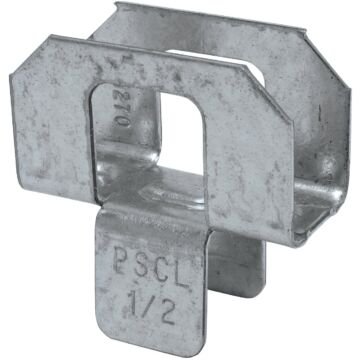 Simpson Strong-Tie 1/2 In. Galvanized Steel 20 ga Plywood Clip