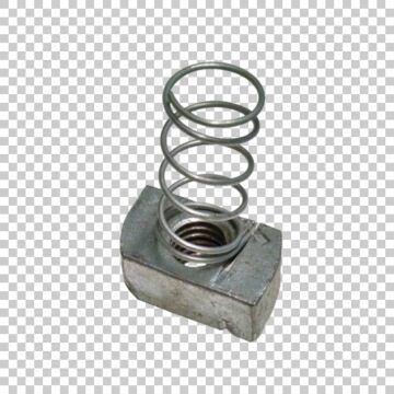 3/8-16 in Regular Spring Spring Nut Plated