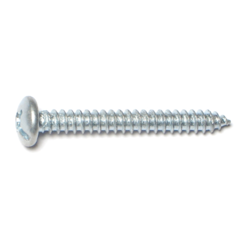 #12 x 1-3/4" Combo Pan Head, Sheet Metal Screw, Zinc 