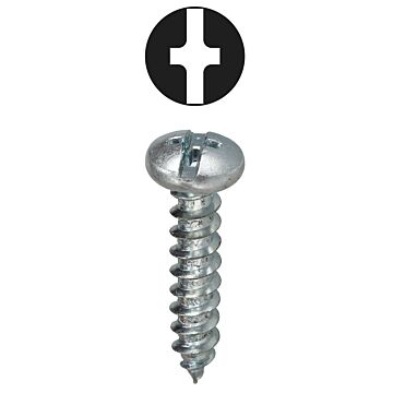 Titan™ #14 1-1/4 in Pan Head Slotted/Phillips Sheet Metal Screw