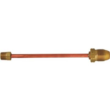 MEC™ 1/4 in MNPT x Male Hard Nose POL 20 in Long Nipple Regulator Pigtail
