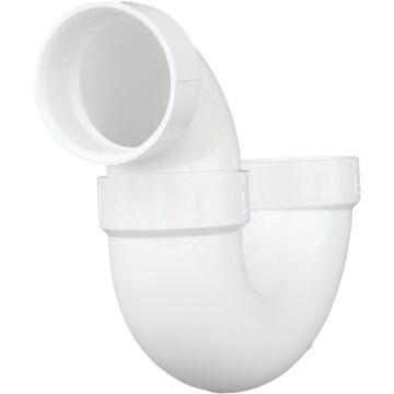 Charlotte Pipe 2 In. White PVC P-Trap