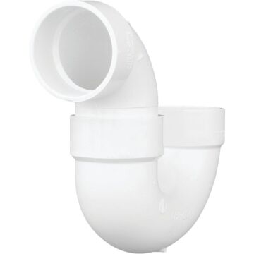 Charlotte Pipe PVC P-Trap (White) 3 in.