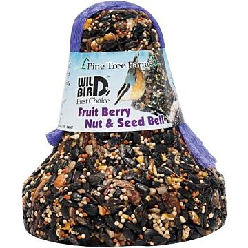 Pine Tree Farms® 1340 12 lb Feathered Bird Fruit Berry Nut & Seed Bell