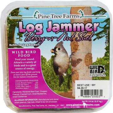 Log Jammer Berry-n-Nut Suet Plug
