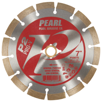 Pearl Abrasives P2™ Pro-V™ General Purpose - 7 x .090 x Dia, 5/8 Pearl P2 Pro-V™ General Purpose Blade, 10mm Rim