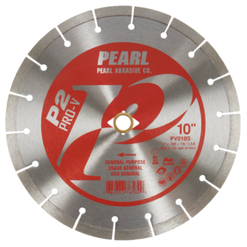 Pearl Abrasives P2™ Pro-V™ General Purpose - 10 x .095 x Dia 7/8, 5/8 Pearl P2 Pro-V™ General Purpose Blade, 10mm Rim
