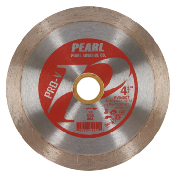 Pearl Abrasives 4-1/2 x .060 x 7/8, 5/8 Pearl P2 Pro-V™ Tile Blade, 10mm Rim