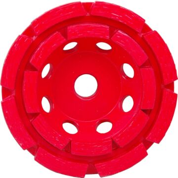 Pearl Abrasives 4 x 5/8-11 Pearl P2 Pro-V™ Concrete & Masonry Cup Wheel, Double Row