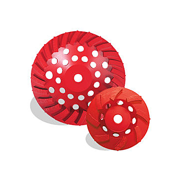 Pearl Abrasives P2™ Pro-V Segment Swirl Cup Wheel 4 x 5/8-11, 14 Segments