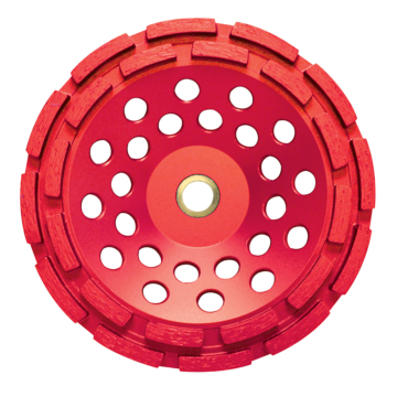 Pearl Abrasives P2™ Pro-V™ Concrete & Masonry Cup Wheel Double Row 7" X 5/8"-11