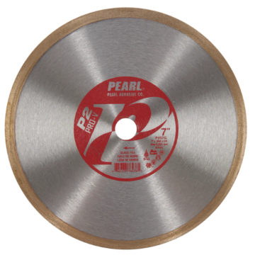 Pearl Abrasives 7 x .050 x 5/8 Pearl P2 Pro-V™ Glass Tile Blade, 7mm Rim