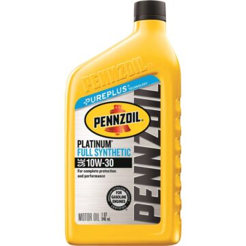 Pennzoil Platinum 10W30 1 Qt. Full Synthetic PurePlus Motor Oil