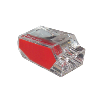100 Red 2-Port PushGard Push-in Wire Connector