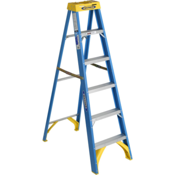 6006 6 ft Type I Fiberglass Step Ladder