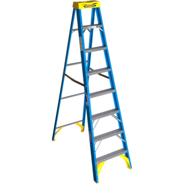 6008 8 ft Type I Fiberglass Step Ladder
