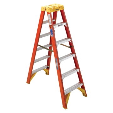 T6206 6 ft Type IA Fiberglass Twin Ladder