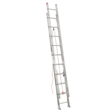 D1120-2 20 ft Type III Aluminum D-Rung Extension Ladder