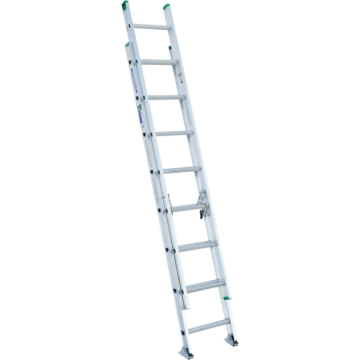 D1216-2 16 ft Type II Aluminum D-Rung Extension Ladder