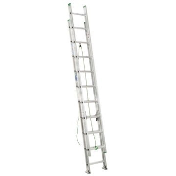 D1220-2 20 ft Type II Aluminum D-Rung Extension Ladder