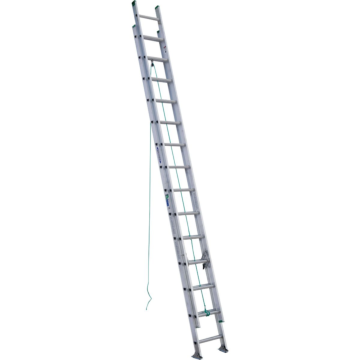 D1228-2 28 ft Type II Aluminum D-Rung Extension Ladder