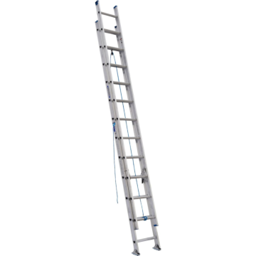 D1324-2 24 ft Type I Aluminum D-Rung Extension Ladder