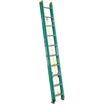 D5920-2 20 ft Type II Fiberglass D-Rung Extension Ladder