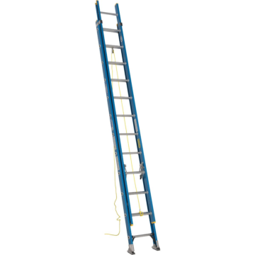 D6024-2 24 ft Type I Fiberglass D-Rung Extension Ladder