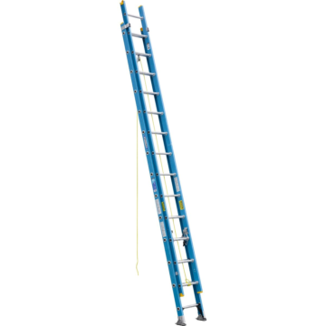 D6028-2 28 ft Type I Fiberglass D-Rung Extension Ladder