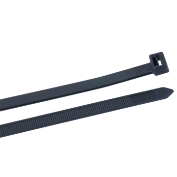 Heavy-Duty Cable Tie, Nylon 6/6, 24" Length, 7" Max Bundle Dia, Black, 175 lb Tensile Strength, (10/Bag)