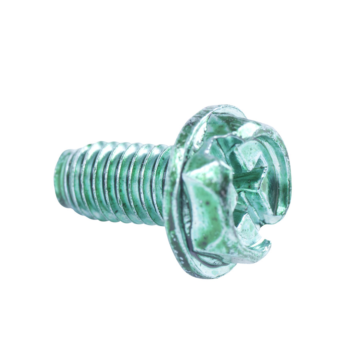 Green Round Washer Head Screw for Switch and Outlet Boxes