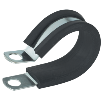 1/2 inch Rubber Insulated Clamps, bag of two