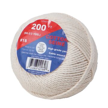 T.W. Evans Cordage #18 Cotton Seine Mason Line - 200 ft