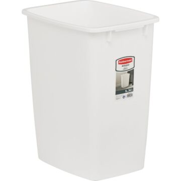 Rubbermaid 9 Gal. White Wastebasket