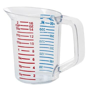 Rubbermaid 0.5 qt Polycarbonate Clear Measuring Cup
