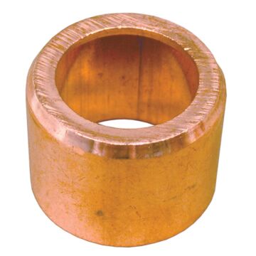 1-1/4" x 1" Wrot/ACR Solder Joint Copper Flush Bushing