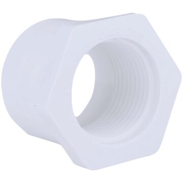 Charlotte Pipe 1 In. SPG x 3/4 In. FPT Schedule 40 PVC Bushing