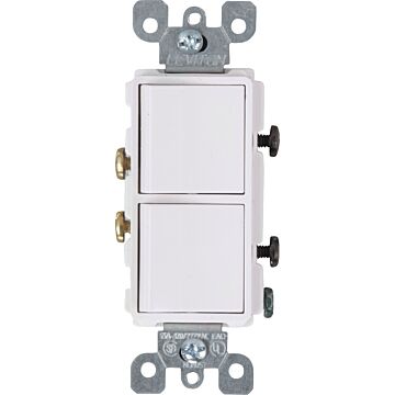 Pass & Seymour radiant® Two Single-Pole Switches, White