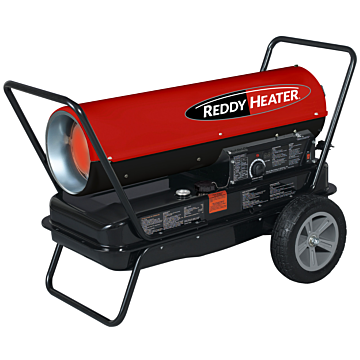 Reddy Heater Forced Air Kerosene Heater - 135K BTU w/Tstat - 10 gal Tank