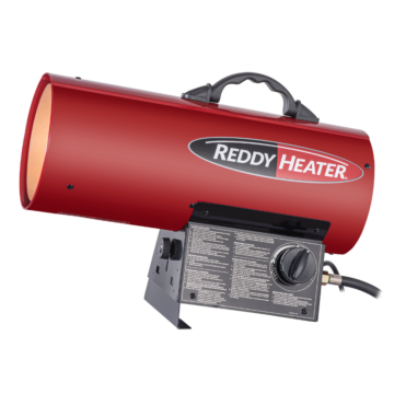 Reddy Heater Forced Air Quiet Drive Propane Heater 30-60K BTU (LP) - 20 lb Tank