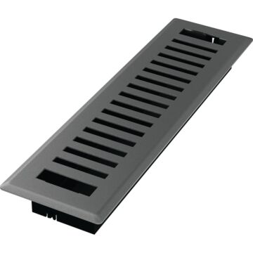 Imperial Montezuma 2-1/4 In. x 12 In. Gray Granite Steel Floor Register