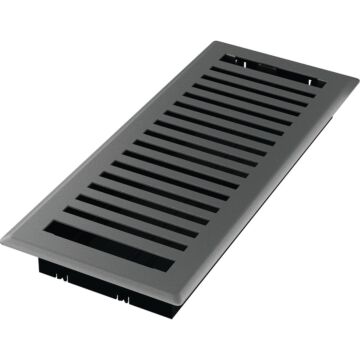 Imperial Montezuma 4 In. x 12 In. Gray Granite Steel Floor Register
