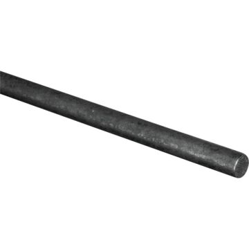 HILLMAN Solid Rod (Steel) 1/4" x 6 ft