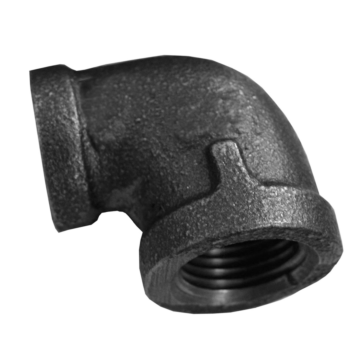 Jones Stephens 1-1/4" x 3/4" Reducing 90° Elbow Black