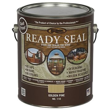 Ready Seal No. 110 Exterior Stain & Sealer, Golden Pine, 1 Gallon