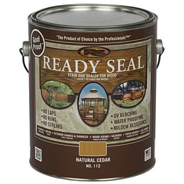 Ready Seal No. 112 Exterior Stain & Sealer, Natural Cedar, 1 Gallon