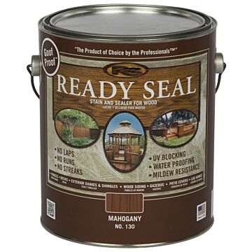 Ready Seal No. 130 Exterior Stain & Sealer, Mahogany, 1 Gallon