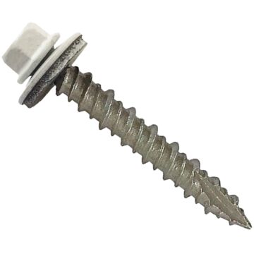 #10 x 2" Roof Screw, White 