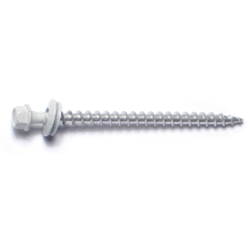 #10 x 3" Roof Screw, White 