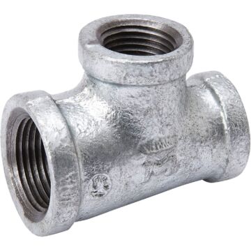 Southland 3/4 In. x 3/4 In. x 1/2 In. Malleable Iron Reducing Galvanized Tee
